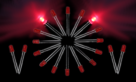 LED 5mm Red-Red (20pcs)